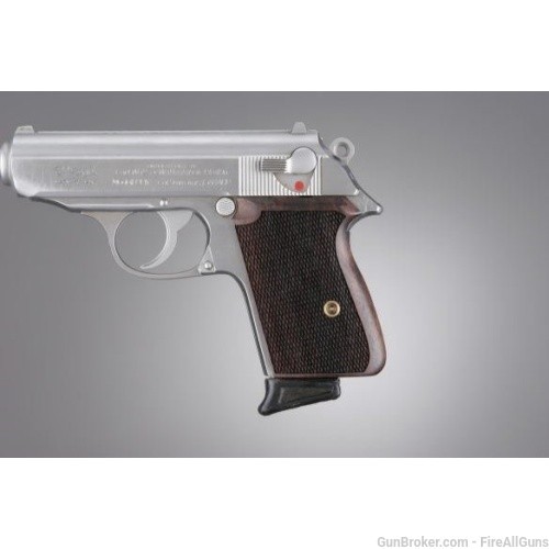 WALTHER PPK ROSEWOOD CHECKERED GRIPS-img-3