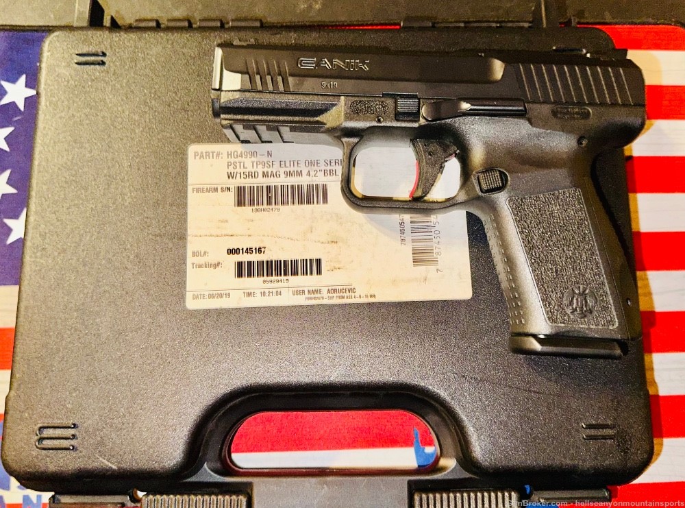 Exceptional Canik TP9SF Elite One Series 9mm Luger in Factory Box-img-0