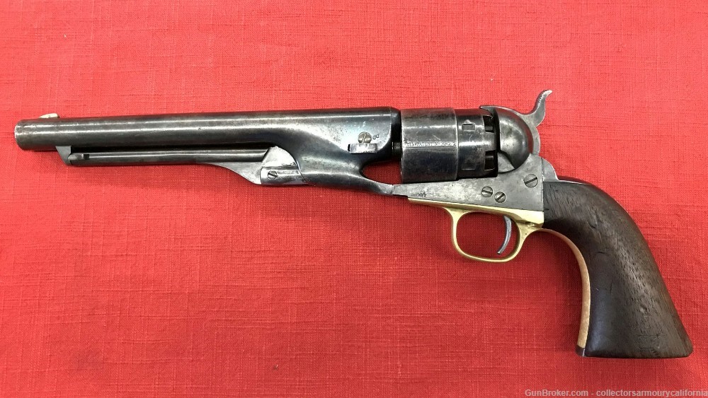 Civil War Martial Colt Model 1860 Army .44 Cal Revolver Made in 1863-img-2