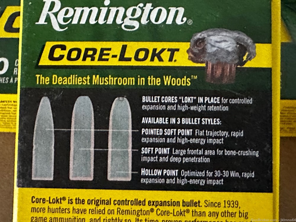 40 rounds of Remington 300 Savage 150gr Core-Lokt PSP brass cased ammo-img-3