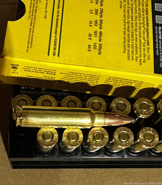 40 rounds of Remington 300 Savage 150gr Core-Lokt PSP brass cased ammo-img-5