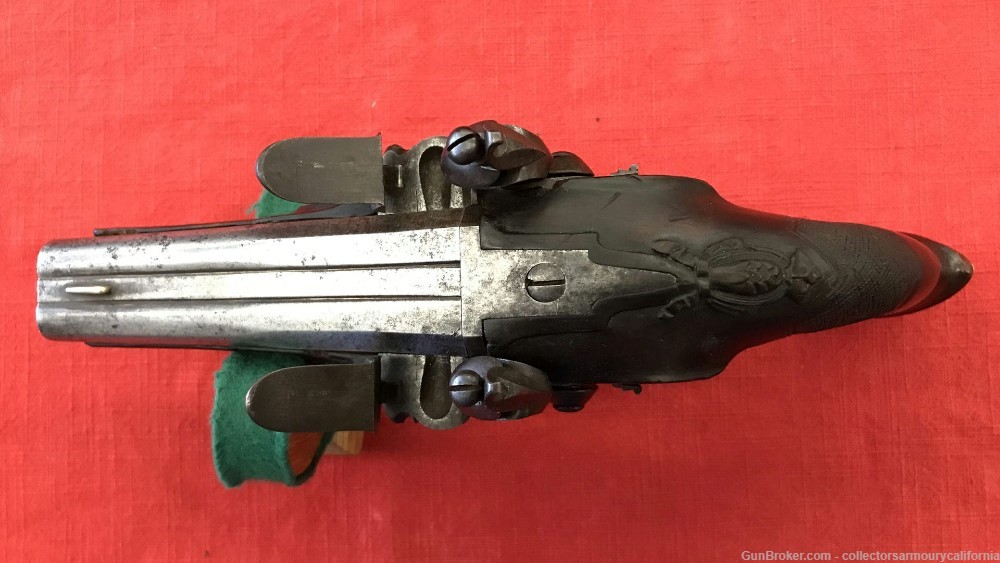 Double Barrel Flintlock Overcoat Pistol By Christian Strum Circa 1765-img-13