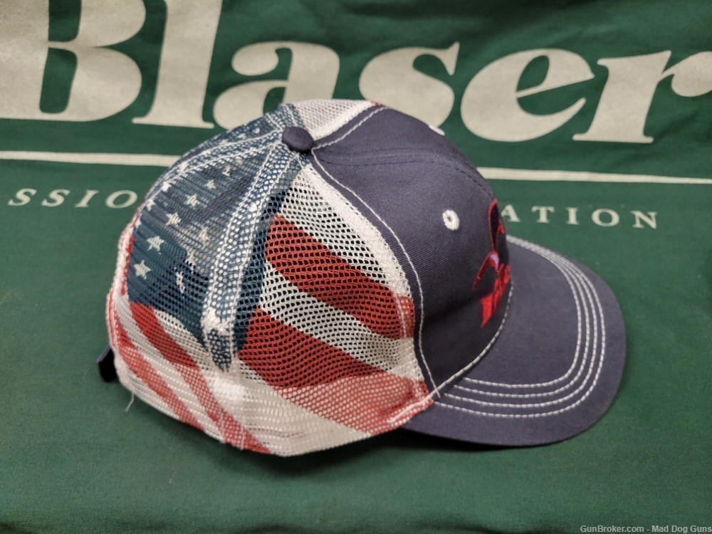 BLASER LOGO HAT, RED , WHITE, AND BLUE-img-1