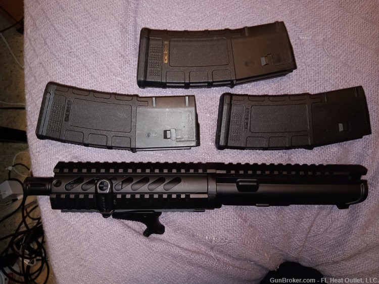 7.5" 300 Blackout upper for AR-15 platforms + 3x Mags USED-img-0
