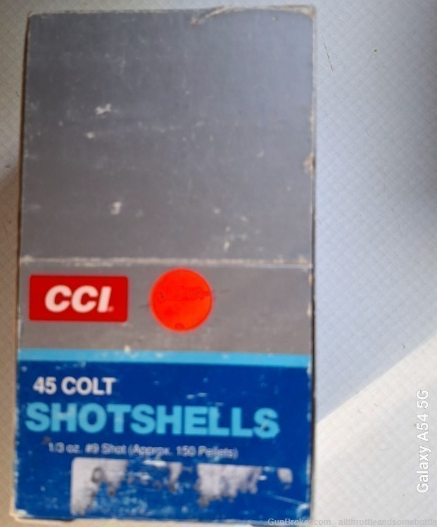  (100) rounds CCI 45 colt  Shot Shell Ammo #9 -img-0