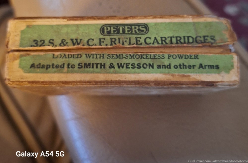 (27) rounds Vintage Peters 32 S&W central fire 82 gr.in original box-img-4
