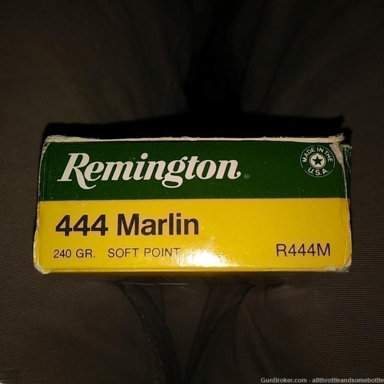 (37) Rounds/1 Factory Rem/ 444 Marlin 240 Grain Soft Point (4) reloads-img-0