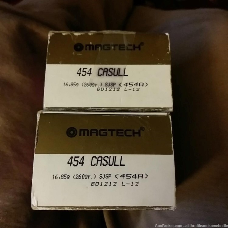 (39) rounds 454 Casull 260 Gr Factory loads-img-3