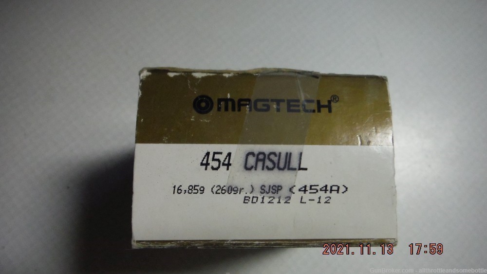 (39) rounds 454 Casull 260 Gr Factory loads-img-0