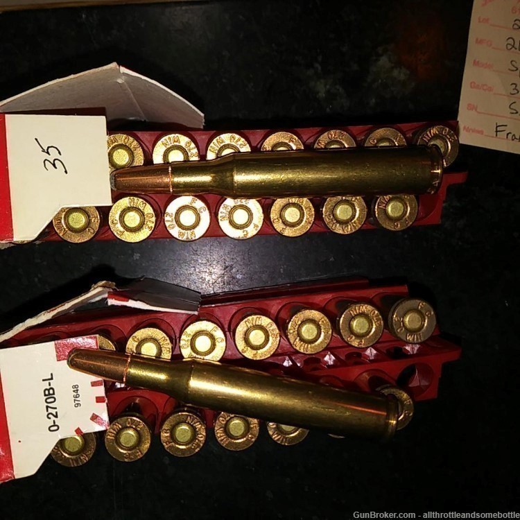 (120) rounds 150 Gr. 270 win factory ammo, Norma, Win, Fed & REM-img-5