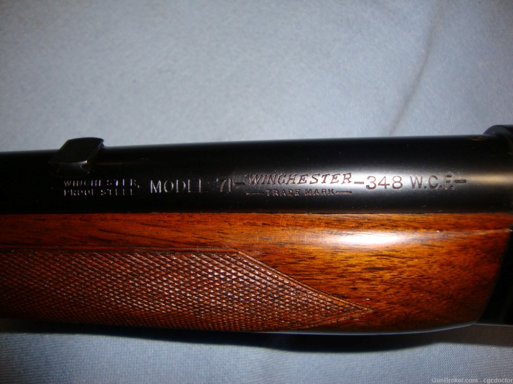 Winchester Model 71 .348 WCF Deluxe Rifle-img-11