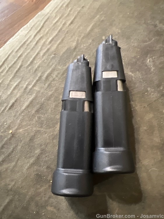 Glock .45 caliber mags (2) 10 round Factory new -img-1