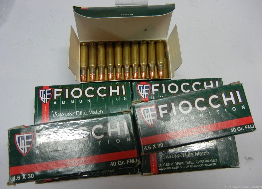 FIOCCHI 4.6x30 40 gr FMJ 350 rounds-img-1