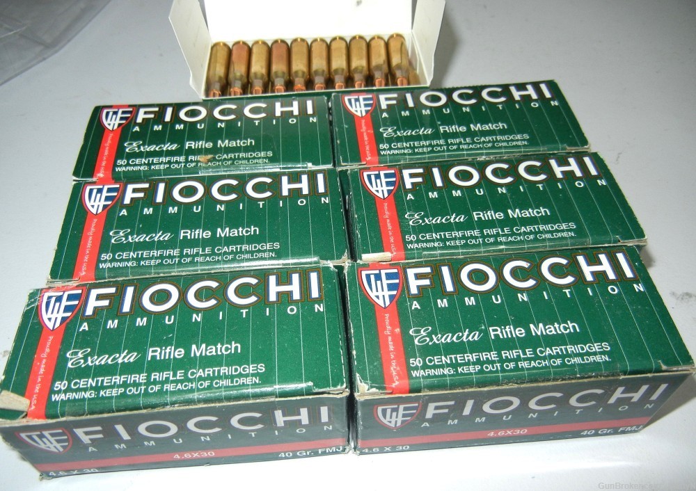 FIOCCHI 4.6x30 40 gr FMJ 350 rounds-img-2