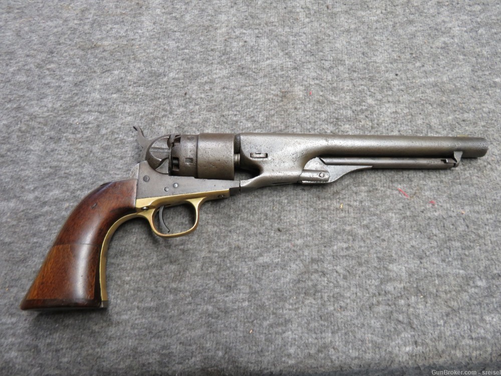 CIVIL WAR COLT MODEL 1860 ARMY REVOLVER-ORIGINAL ANTIQUE-MFG 1862-img-3