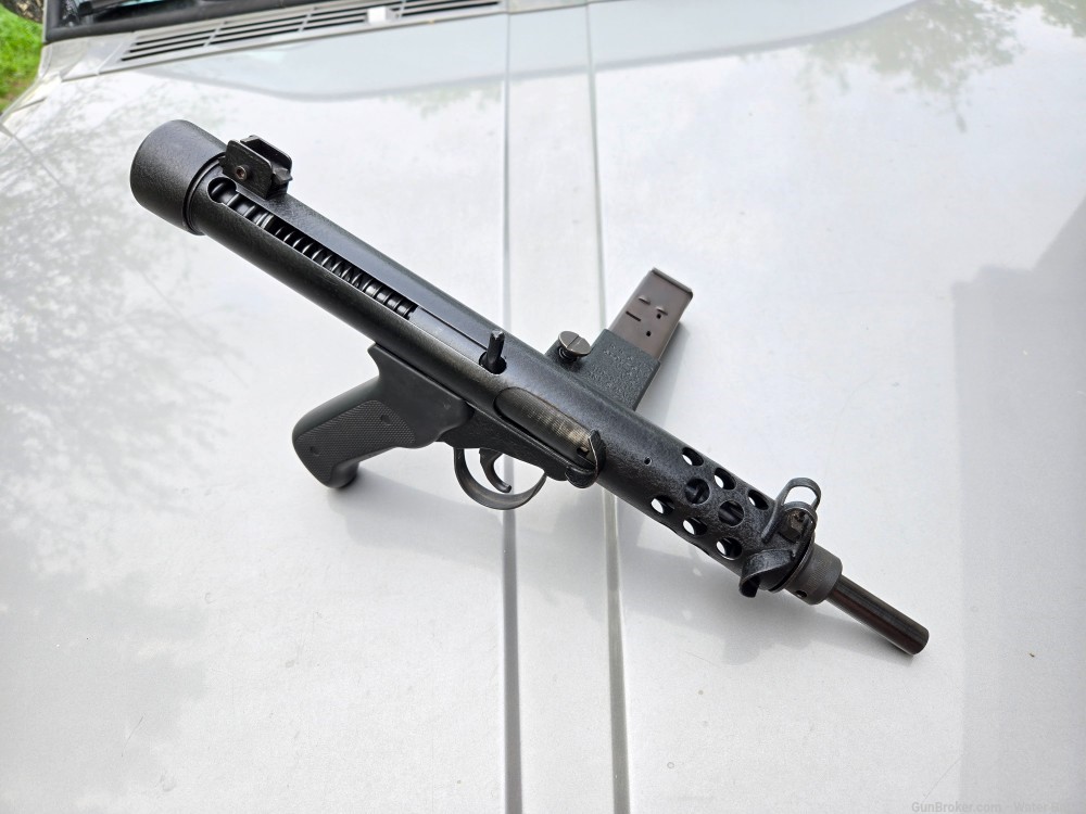 P.A.W.S. Model ZX9 A1 9mm Sterling Pistol Sten Style Preban Pre Ban-img-0