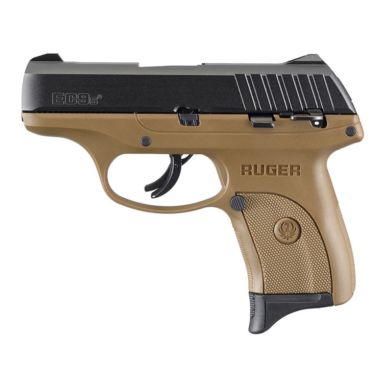 Ruger EC9s Pistol 9mm Black/Flat Dark Earth 3.12 3297-img-0
