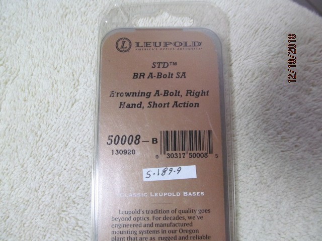 Leupold #50008 Matte 2-Pc Base-img-1