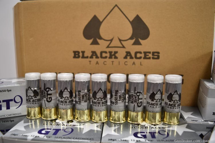 BLACK ACES NEW GT9 12 Gauge Slugs FREE SHIPPING-img-0