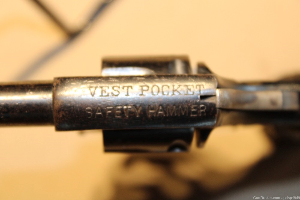 Harrington & Richardson Vest Pocket Safety Hammer DAO .22 cal -img-8