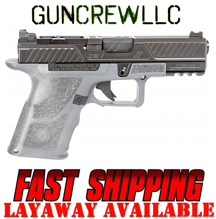 Zev Technologies OZ9C-CPT-COM-G OZ9 Combat Compact 9mm Grey Layaway -img-0