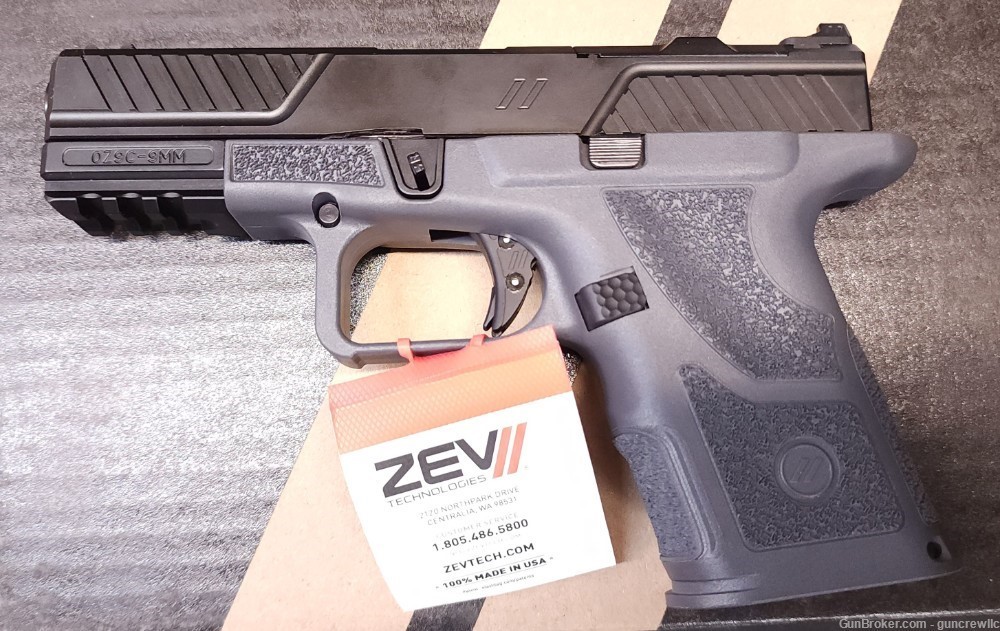 Zev Technologies OZ9C-CPT-COM-G OZ9 Combat Compact 9mm Grey Layaway -img-3