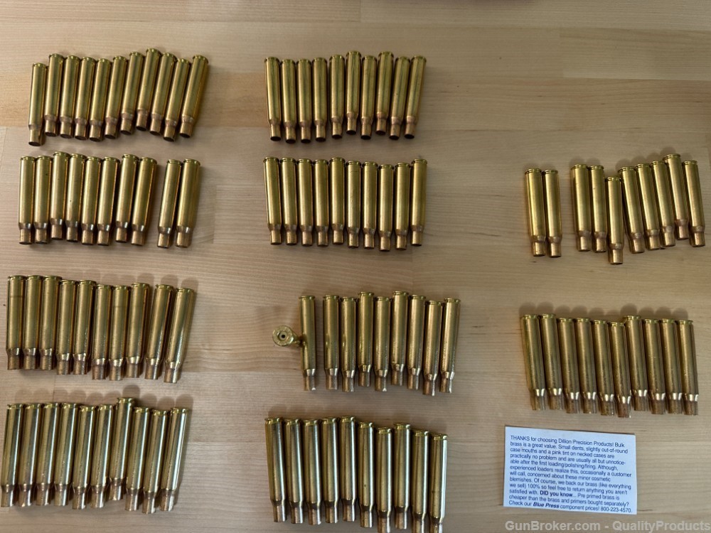 165 pieces of 30-06 brass -img-0