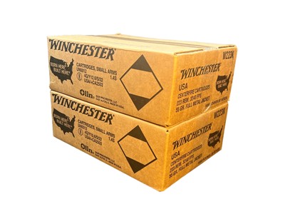 WINCHESTER 223 REM - FMJ 55 GR - 2000 ROUNDS - 2 CASES - PREMIUM AMMO