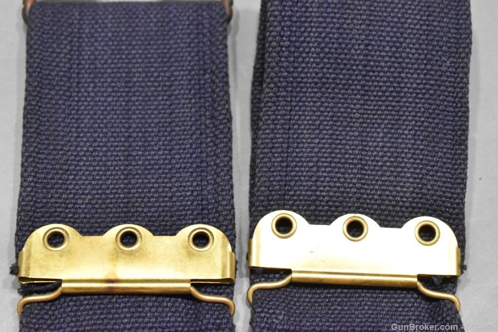 Interesting Mills Cartridge Belt 45 Loops 30-40 Krag Blue Spanish American -img-10
