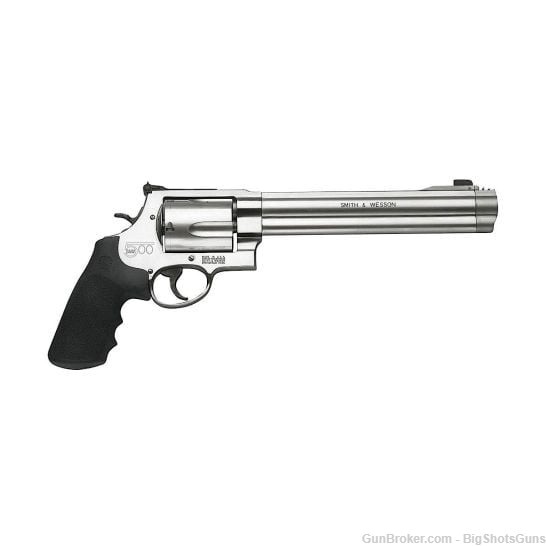 SMITH & WESSON MODEL 500 8.38" 5RD 500 S&W MAGNUM REVOLVER, STAINLESS STEEL-img-0