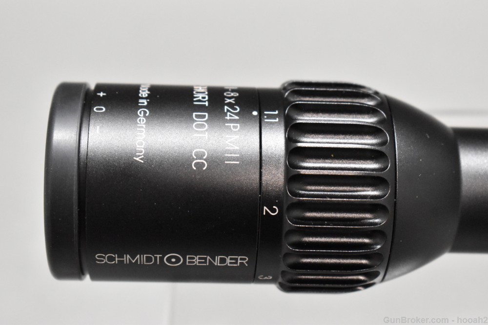 Superb Schmidt & Bender 1-8x24 PM II ShortDot CC FP Rifle Scope W Box-img-14