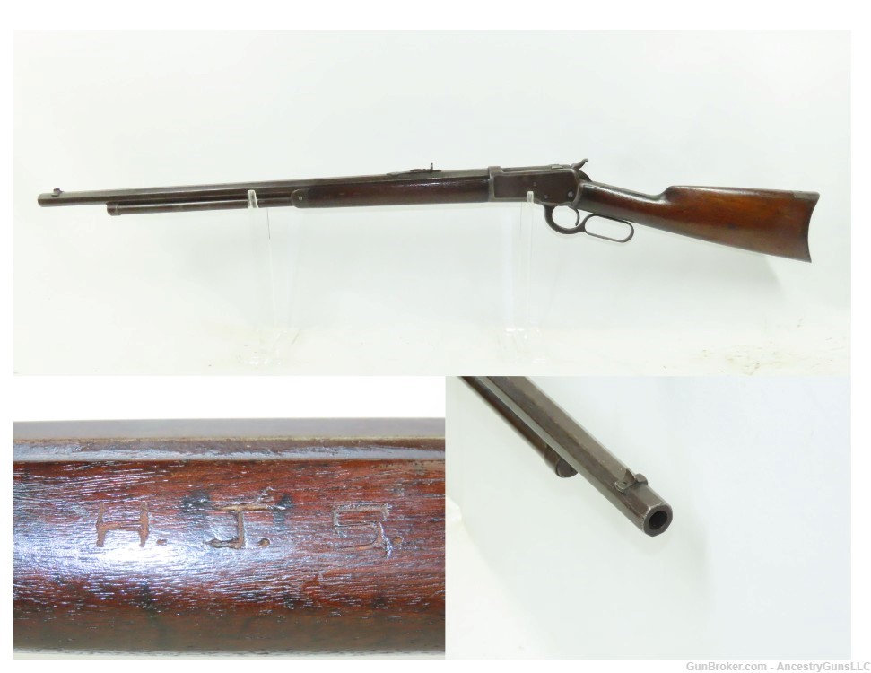 Antique WINCHESTER 1892 Lever Action .38-40 WCF Rifle FRONTIER Wild West   -img-0