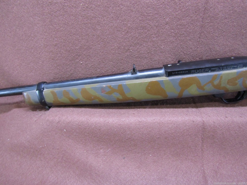 Ruger 10/22 Carbine 22 LR Semi Auto Rifle Camo Painted Made in 1984-img-11