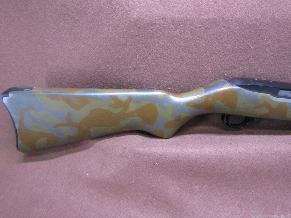Ruger 10/22 Carbine 22 LR Semi Auto Rifle Camo Painted Made in 1984-img-1