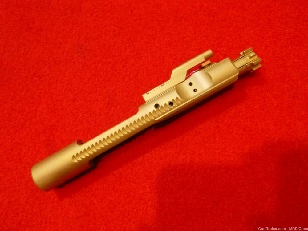 AR 15 Gold Titanium Nitride 5.56/.223/.300 BLK Bolt Carrier Group-img-0