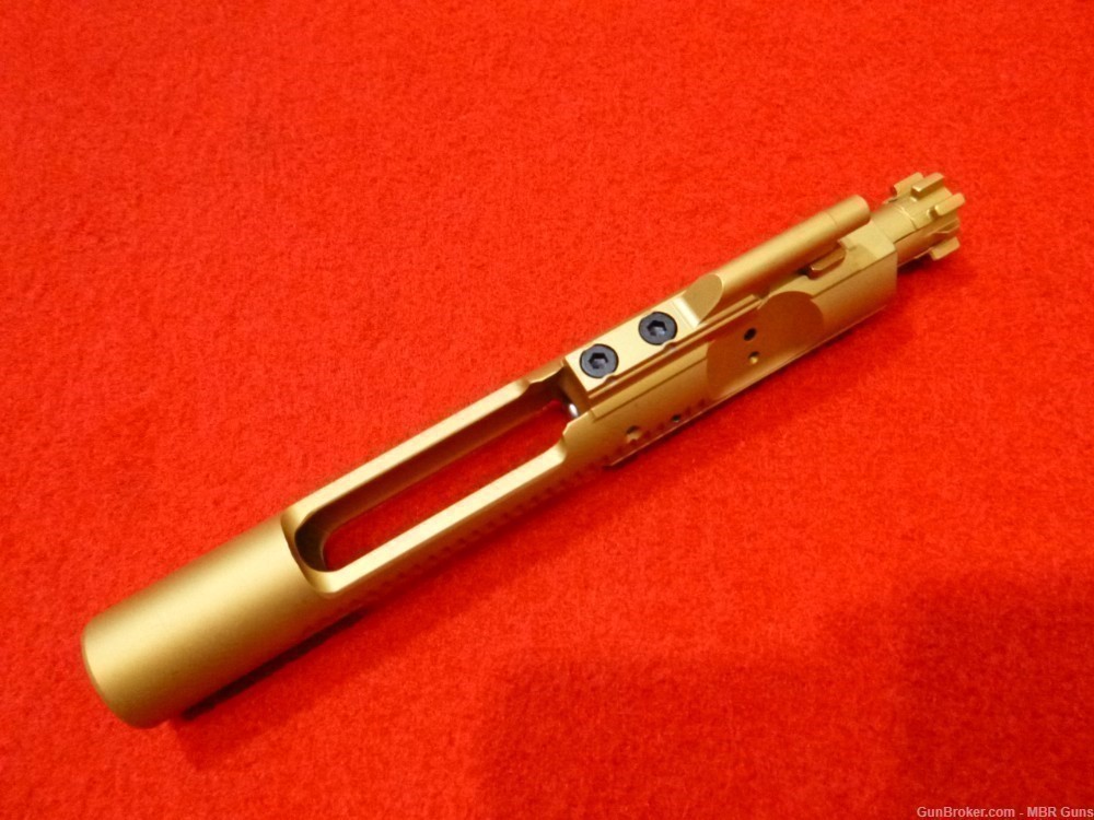 AR 15 Gold Titanium Nitride 5.56/.223/.300 BLK Bolt Carrier Group-img-1