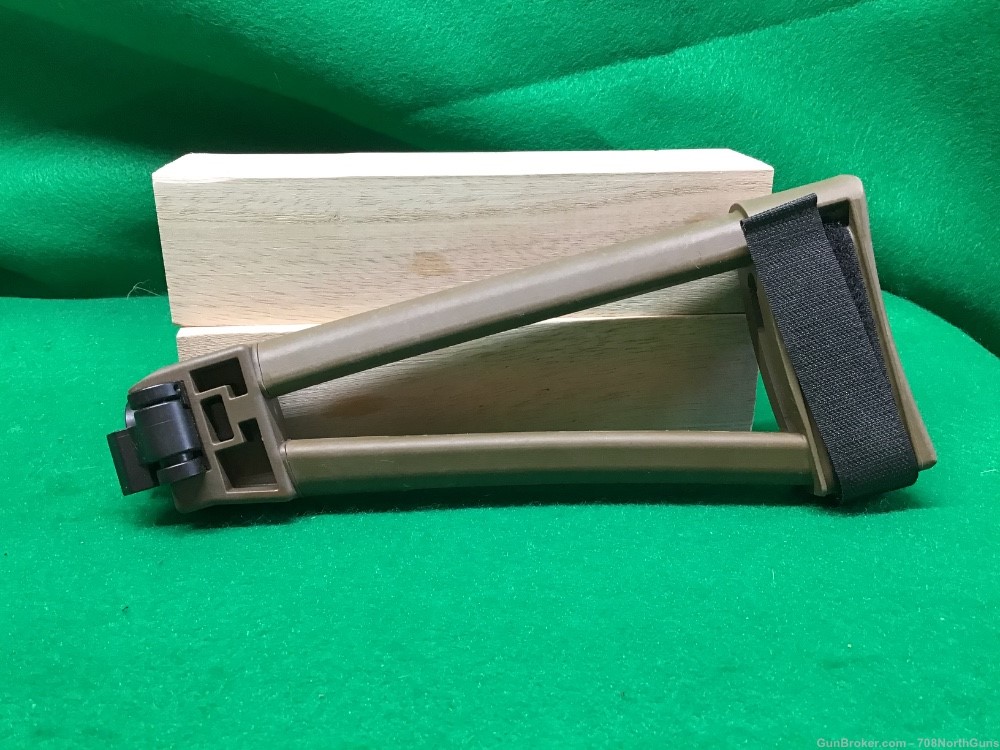 SB tactical OD Green 1913 triangle folding pistol brace-img-0