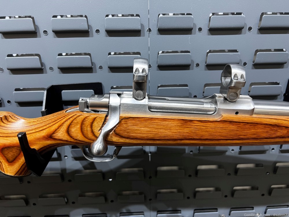 Ruger M77 Mark II 7mm Rem Mag Stainless Laminate with Rings-img-2