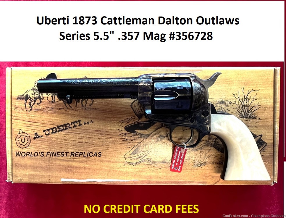 Uberti 1873 Cattleman Dalton Outlaws Series 5.5" .357 Mag #356728-img-0