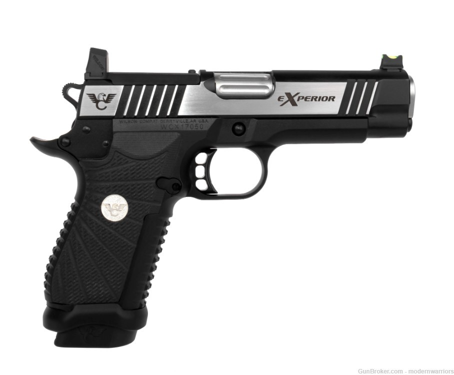 Wilson Combat Experior Commander Dbl Stack-4.25" Bbl(9mm)NLR-OR-Rvrs 2-Tone-img-1
