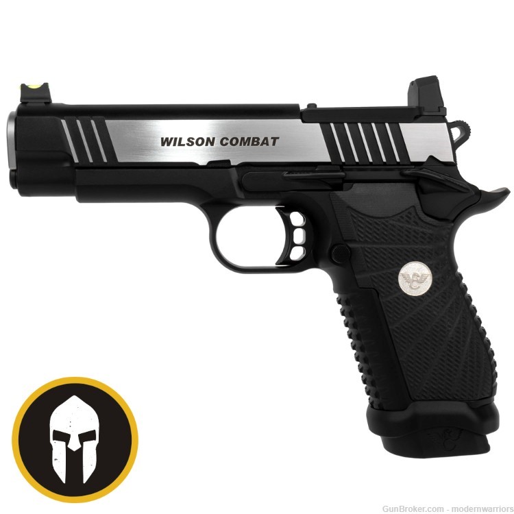 Wilson Combat Experior Commander Dbl Stack-4.25" Bbl(9mm)NLR-OR-Rvrs 2-Tone-img-0