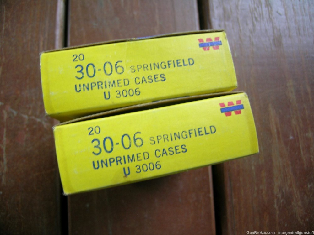 Winchester 30-06 Win New Unprimed Brass Cases 2 Boxes/40 PCS-img-2