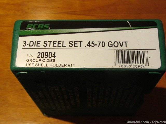 RCBS 45-70 Die Set and Shell holder.  New in Box.-img-0