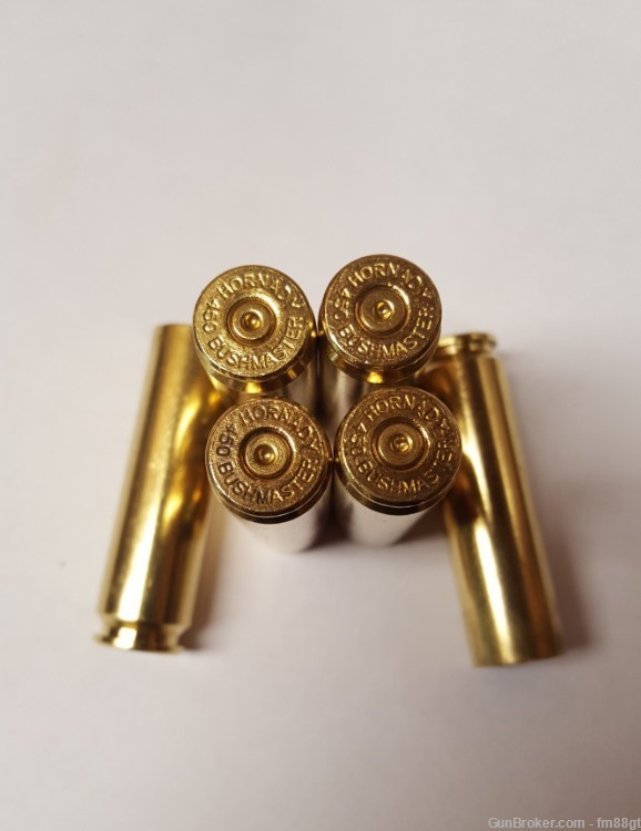 450 Bushmaster Once Fired SMALL PRIMER brass (100ct Hornady)-img-0