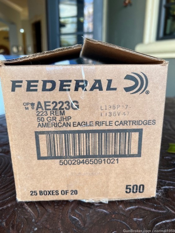 AE223G.50 grain hollow point brand new Federal-img-0