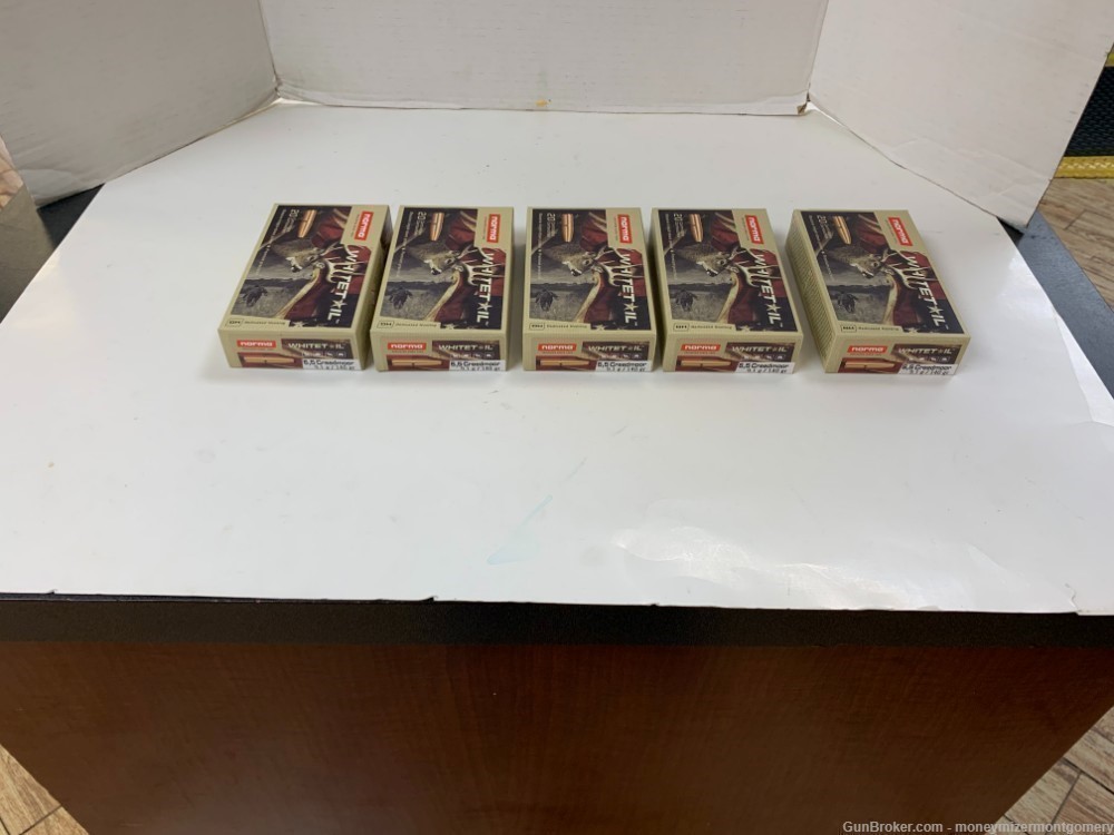 Norma 6.5 Creedmoor 140Gr Ammo 5 Boxes 20Rds Each-img-1