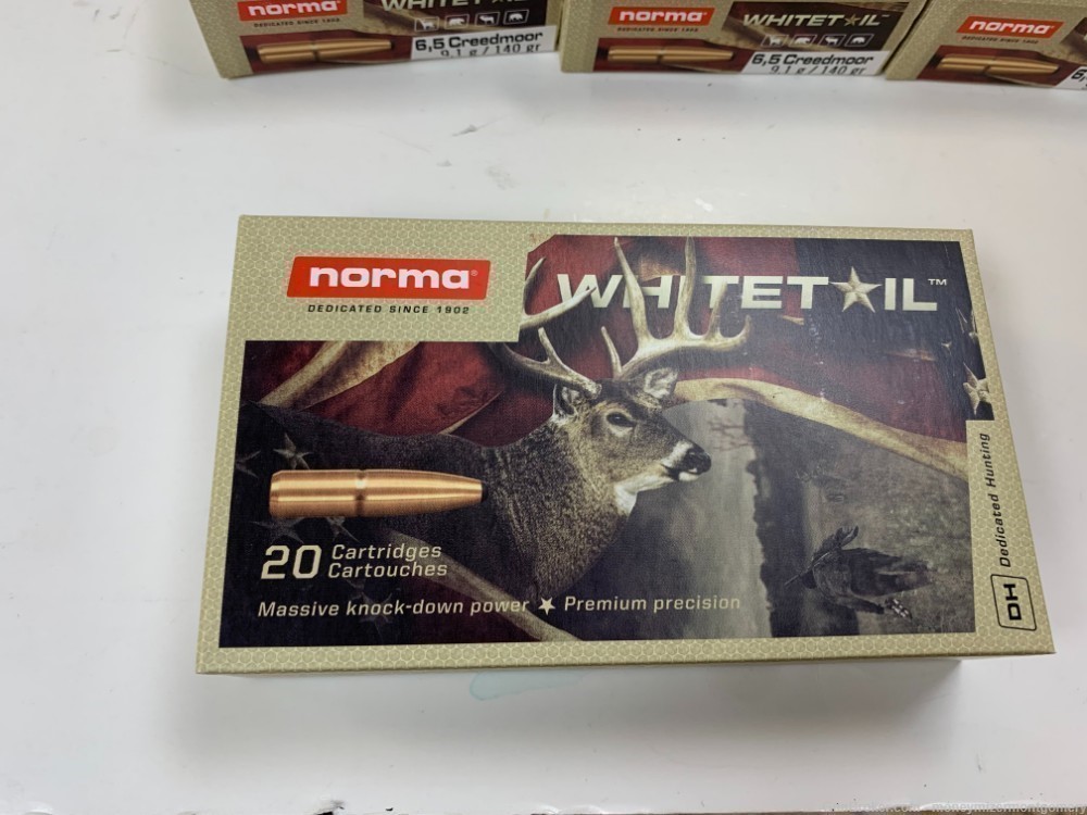 Norma 6.5 Creedmoor 140Gr Ammo 5 Boxes 20Rds Each-img-3