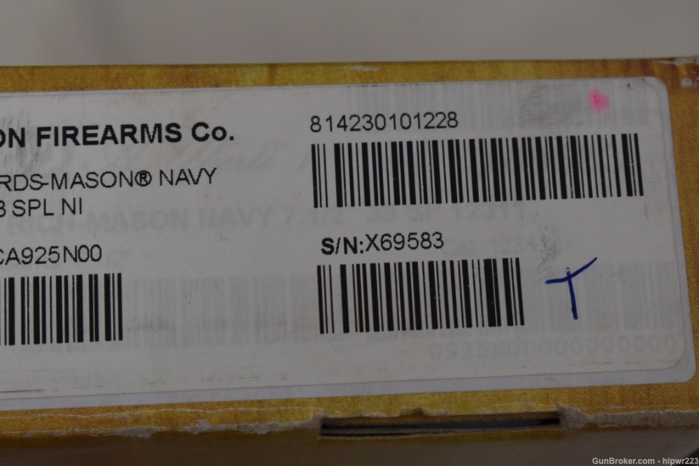 Cimarron Arms 1851 Richards Mason .38 SPL Navy NICKEL.  MINT IN BOX!-img-12