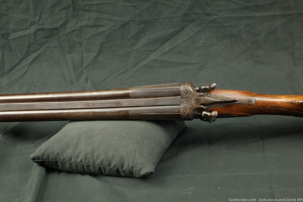 Wilmot Gun Co. 12GA Hammered Side By Side Shotgun, 1885-1900 C&R-img-14