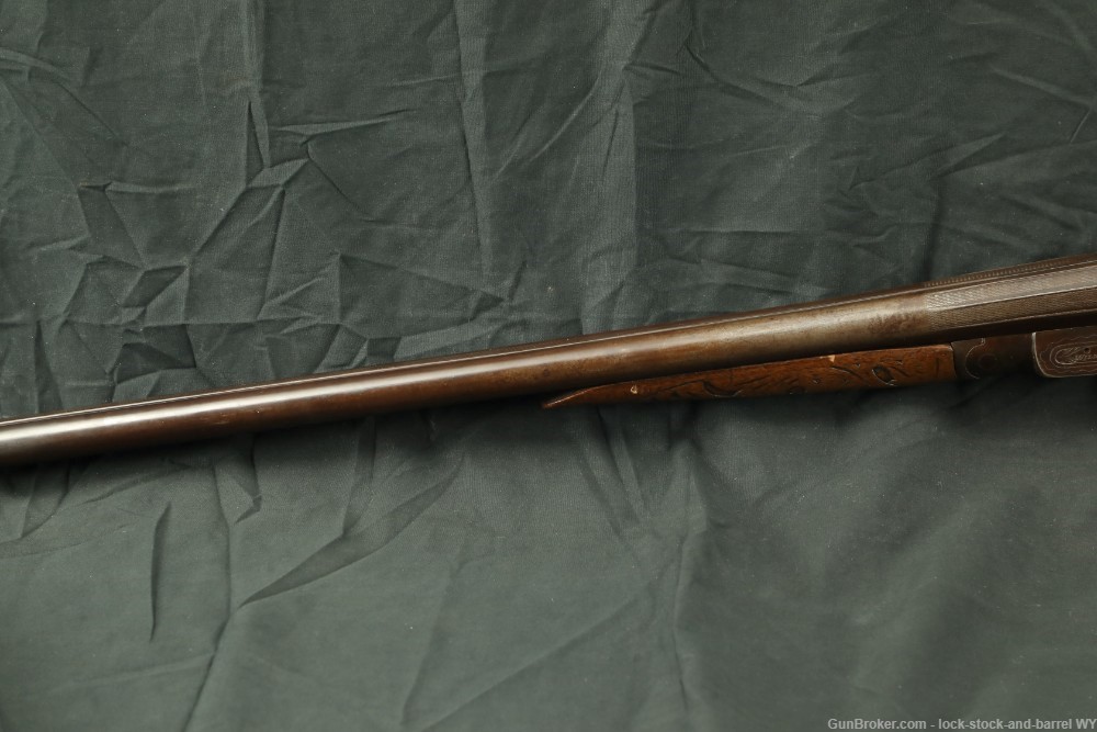 Wilmot Gun Co. 12GA Hammered Side By Side Shotgun, 1885-1900 C&R-img-9